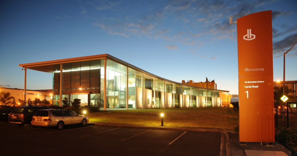 DB Breweries building at dawn